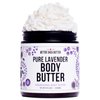 Lavender Body Butter with Shea Butter, Jojoba Oil & Lavender Essential Oil - Natural Lotion for Women, Non-Greasy Moisturizer for Dry Skin, Whipped Body Cream with Lavender Oil for Skin