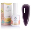 TUTUYU Jelly Midnight Dark Purple Gel Nail Polish,UV/LED Soak-off Sheer Translucent Puple Black Color Gel Polish Kit for Nail Art Starter or Manicure Salon,0.5 Fl.Oz