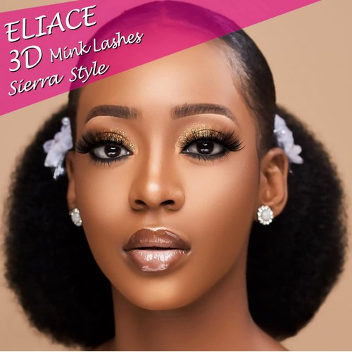 Natural Dramatic 3D Mink Eyelashes Cat Eye-Lashes Wispies, Eliace Fake Eye lashes Long Lashes Thick Mink Lashes Fluffy Cross Wispy Volume Lashes Soft Reusable Strip Lashes 15 Pairs | Sierra Style