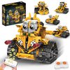 EasyAgo STEM Robot Toy Model Car kits - Blocks Erector Set for 8-13 Years Old, App & Remote Control DIY Shadow Warrior/Spearhead/Vehicle/Tank for Kids 6 7 9 10 11 13 Boys Birthday Gifts Yellow