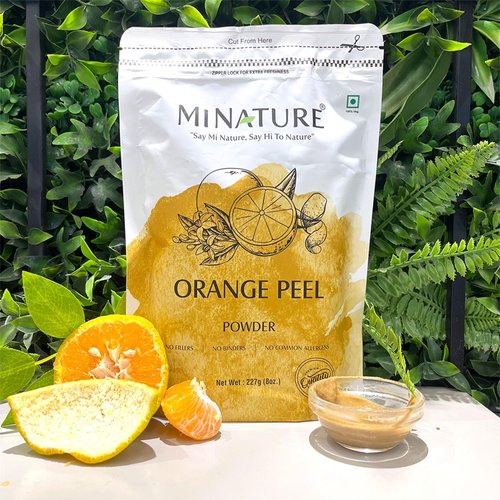 Orange Peel (Citrus Aurantium) Powder by mi nature - 227 g / 8 OZ / 1/2 lb | All Natural | Vegan | Non GMO | For Hair & Skin Care