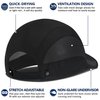 GADIEMKENSD Outdoor Running Hat Men's Quick Dry Sun Hat Cool UPF50+ Womens Sports Baseball Cap Mesh Trucker Dad Hats Breathable Soft for Golf Summer Camping Hiking Black M