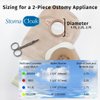 STOMA CLOAK 2-Pack StomaCloak Specialty Odor-Eliminating Ostomy Pouch Covers (Black, 2.25 Short)