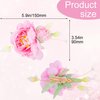 HINZIC 2pcs Silk Flower Hair Clips for Women, 2 in 1 Flower Brooch, Pearl Floral Hair Pins Barrettes for Women Girls Brides Party Wedding Decor Hair Buns Updo Holder Accessories- Pink & Light Pink
