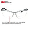 3M Safety Glasses with Readers, BX, +2.0, ANSI Z87, Anti-Fog Anti-Scratch Clear Lens, Silver Frame, Adjustable Length Temples and Lens Angle