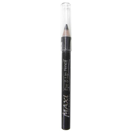 Brittny Maxi Professional Eye & Lip Liner Pencil Black (Pack of 4)