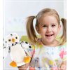 DolliBu White Owl Plush Hand Puppet for Kids - Soft Plush Stuffed Animal Hand Puppet Toy, Puppet Show Games Puppet Theaters for Kids, Adult Cute Puppets Educational Toy to Teach Children & Toddlers