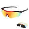 DUCO Polarized Sports Cycling Sunglasses for Men with 5 Interchangeable Lenses for Running Golf Fishing Hiking Baseball