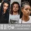 Fscwlmon 260 Pcs Hair Jewelry for Braids,Hair Beads Accessories for Dreadlock,Metal Hair Clips Cuffs Rings,Loc Rave Hair Charm Decorations Adjustable Kits for Men Women Silver