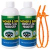 Drain Cleaner Clog Remover Liquid: Sink Kitchen Bathroom Shower Drain Cleaning Solution - Safe for Household Pipes Prevents Build-Up (2Pcs)