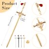 Mabor 4PCS Ancient Style Sword Hair Pin Chopsticks for Long Hair Chinese Hair Bun Hair Sticks Chinese Style Accessories for Women Girls Gifts