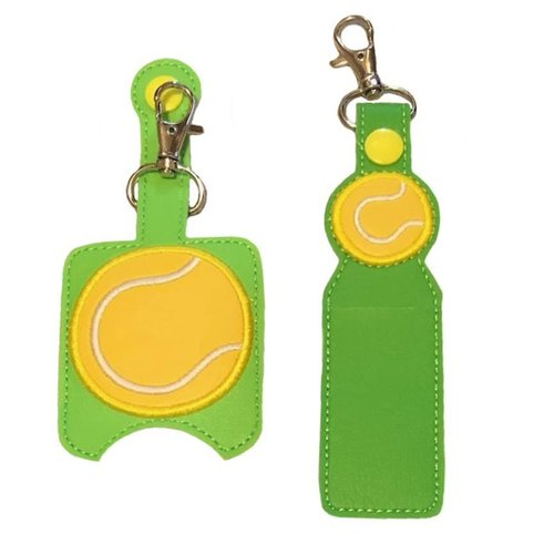 Tennis Hand Sanitizer Holder And/Or Lip Balm Holder