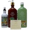 Bath & Body Works Aromatherapy Oasis Sandalwood Eucalyptus Mandarin Gift Set - Body Wash + Foam Bath, Moisturizing Body Lotion , Essential Oil Mist with Artisan Bar Soap Natural Oats - Full Size.