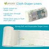 OsoCozy Flushable Diaper Liners - Make Cloth Diapering Convenient with Easy, Quick, Cloth Diaper Liners - Super Soft and Gentle on Baby’s Skin