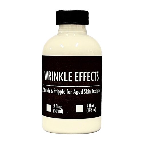 Wrinkle Effects Liquid 2 oz - Age Stipple Latex - Special Effects Makeup Instantly Creates Face Wrinkles and Realistic Old Age Skin Texture - Dries Clear - Theatrical Film Stage