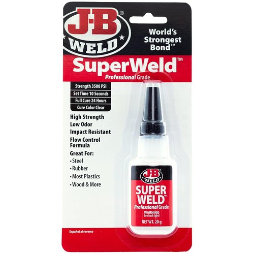 J-B Weld 33120H SuperWeld Glue - Clear Super Glue - 20g