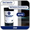 Appli Parts Motor Start Capacitor 161-193 Mfd (microfarads) uF 110-125 VAC Universal fit for Electric Motor Applications 1-7/16 in Diameter 2-3/4 in Height CON-161-110