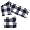 Microwavable Heating Pad with Washable Bag (Black Plaid w/Bag)