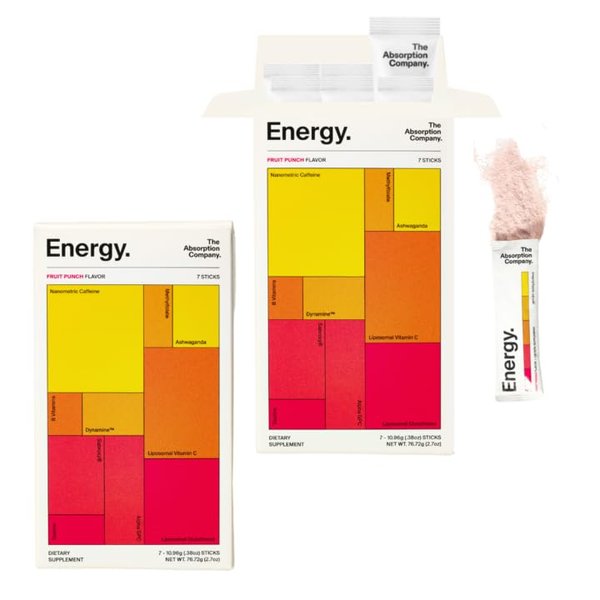 The Absorption Company Energy Supplement - Fruit Punch 14 Sticks