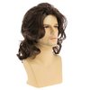 Wiwige Mens Wig Long Wavy Brown Wig for Male Heat Resistant Synthetic Hair Cosplay Party Costume Wig