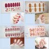 XEAOHESY 30 Sheets Flower Series Full Wraps Nail Polish Strips Stickers Self-Adhesive Nail Art Decals Stickers with Nail File Manicure Kit Nail Art for Women Girls