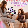 WEWILL Light up Panda Stuffed Animal LED Panda Bear Soft Plush Toys Glow in Dark Bedtime Companion with Night Lights Birthday Valentines Christmas for Toddler Kids, 12''