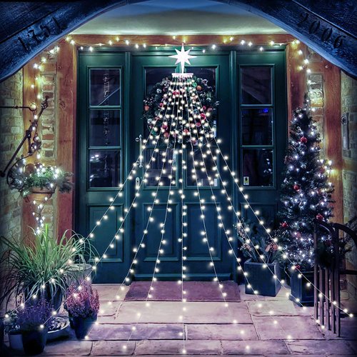 Christmas Decoration Dipper Star String Lights,320 LED Christmas Tree Lights 8 Modes & Waterproof Fairy Lights for Xmas Party Wedding Patio New Year Holiday
