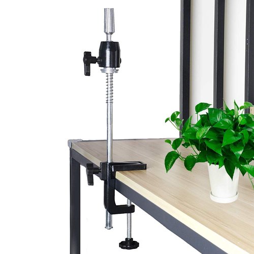 ZQIAN BEAUTY Scalable Wig Stand C Clamp Wig Head Stand Metal Mannequin Head Stand Holder Adjustable Height C-Clamp Table Stand Holder for Wig Doll Head