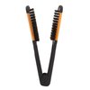 Hair Brush, Clamp Hair Brushes Spring Elasticity Hair Straightener Brush Softness Beard Breathability Double Sided Flat Brush Hair Straightening Comb Hairdressing Tool for Home and Travel