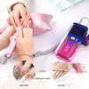 Professional Electric Nail Drill ANGNYA 35000RPM Portable Rechargeable E-File Drill Machine Cordless Nail Drills for Acrylic Nails with 6 Bits Sanding Bands and Dust Brush for Nail Polishing Removing