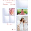 40 Pack 80 Pockets 5x7” Photocard Sleeves for A5 3 Mini Ring Binder, Ultra-Clear Photo Sleeves, Double-Sided 1 Pocket Photo Pages, Top Loading Photo Sheet Protector for Photos, Postcards, Seed Packets