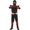 SATKULL Ninja Costumes Set Halloween Boys Ninja Costume Kids Ninja Dressing Up Halloween Cosplay Costumes Boys Parties Gift(kids-XL-10/12T)