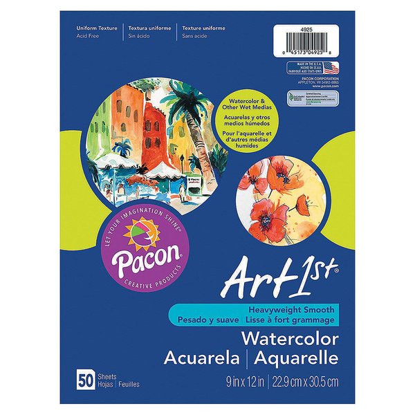 Pacon® Watercolor Paper - Art Supplies - Art Paper - 50 Pieces