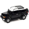2007 FJ Cruiser Black Diamond with White Top and Roofrack Classic Gold Collection Series Limited Edition 1/64 Diecast Model Car by Johnny Lightning JLCG030-JLSP278B