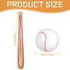 Lewtemi 3 Pcs Set of Baseball Beach Ball Baseball Bat Inflates, Including Beach Ball Baseball and 2 Inflatable Baseball Bat, Kids Baseball Party Favors for Pool Beach (Wood Color)