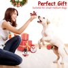 Malier 3 Pack Christmas Dog Toys, Funny Latex Dog Chew Toy, Squeaky Interactive Dog Toys for Puppy Small Medium Pets Dogs