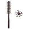 Small Round Brush for Short Hair, 1.3 Inch Mini Quiff Roller circular comb with soft Nylon Bristle for Men and Women, for Styling, Lifting, Volume, Curling Thin Hair, Bangs, Beard