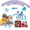 Shape Changing Spaceman Robot Toy, Suction Cup Toys,Telescopic Pop Tubes Fidget Toys,Autism Sensory Toys for Kid Boys 6pcs
