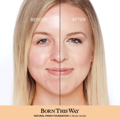 Too Faced Born This Way Natural Finish Longwear Liquid Foundation, Vanilla, 1.01 Fl Oz