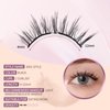 Soft Magnetic Eyelashes, Magnetic Eyelashes Without Eyeliner, Natural Look Reusable Dual Magnetic Lashes with Applicator, No Glue & No Makeup Remover Needed, Style 02