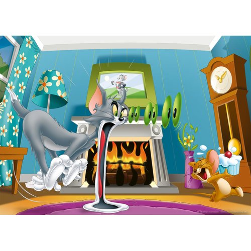 Ravensburger at Tom & Jerry 60 Piece Giant Floor Puzzle for Kids - Every Piece is Unique, Pieces Fit Together Perfectly