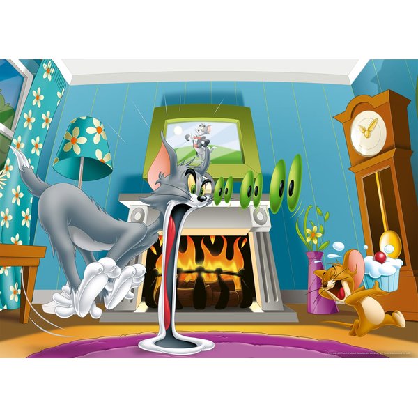 Ravensburger at Tom & Jerry 60 Piece Giant Floor Puzzle for Kids - Every Piece is Unique, Pieces Fit Together Perfectly