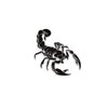 Oottati 2 Sheets Waterproof Small Cute Fake Hand Neck Temporary Tattoos Stickers Halloween Black Scorpion Totem