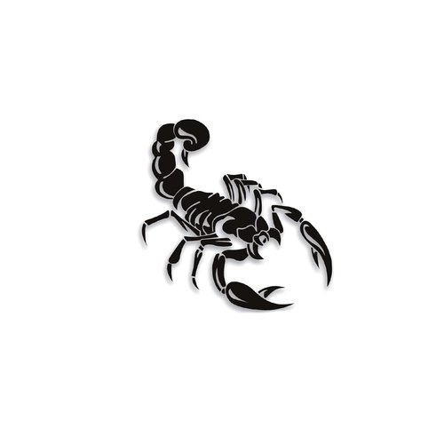 Oottati 2 Sheets Waterproof Small Cute Fake Hand Neck Temporary Tattoos Stickers Halloween Black Scorpion Totem