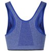 ohlyah Women's Zipper Front Closure Sports Bra Racerback Yoga Bras Blue L