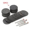 Rotary Tool Cutting Wheels 50 Pcs Strong Fiberglass Resin Cut-Off Wheels 1-1/4 inch Diameter Metal Cutting Tool 402 Mandrels Included Cutting Wheel Compatible with Dremel Cutting Discs Tool Kit 426