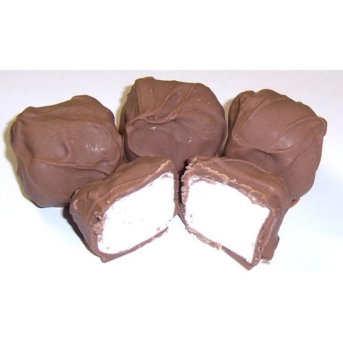 Scott's Cakes Milk Chocolate Covered Marshmallows in a 1 Pound Plastic Deli Container