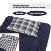 REDCAMP Outdoor Camping Pillow Lightweight, Flannel Travel Pillow Cases, Removable Pillow Cover