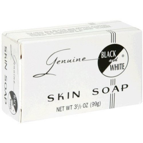 Black and White Skin Soap Bar 3.5 oz (Pack of 3)