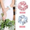 PartyGifts&Beyond 10Packs Bridesmaid Gifts Scrunchies Bride Hair Ties Bachelorette Party Favors Hair Decorations(Pink)